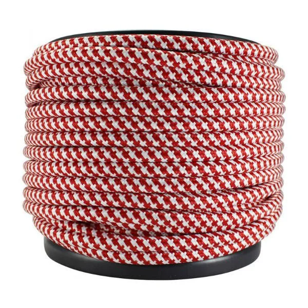 Large size Edison light bulbs for statement pieces3 Conductor Red & White Rayon Covered Cord - 100 ft. Spool