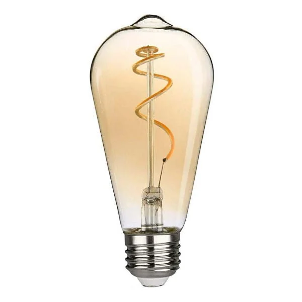 Filament style LED Edison light bulbsCurved LED Filament Edison ST19 Bulb - 4.5 Watt - 2200K