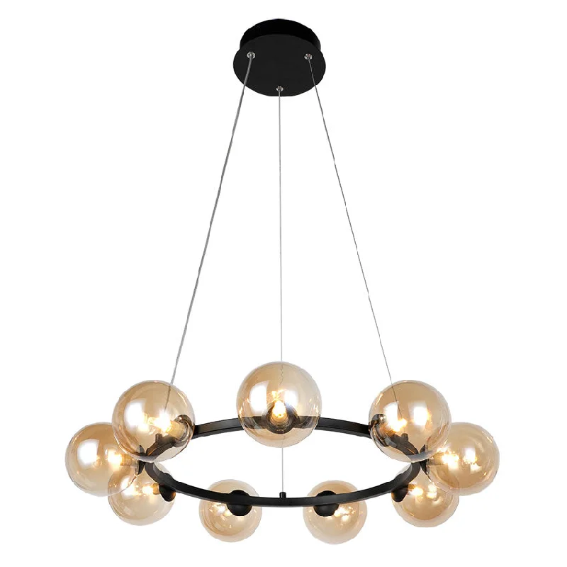 Track lighting with a chunky, bold designTaishan Centre Ceiling Light G9 Black & Amber/Brass & White