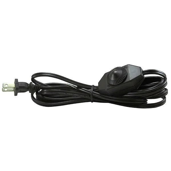 Outdoor rated Edison light bulbsBlack Parallel Cord set with Full Range dimmer switch - 11 ft.