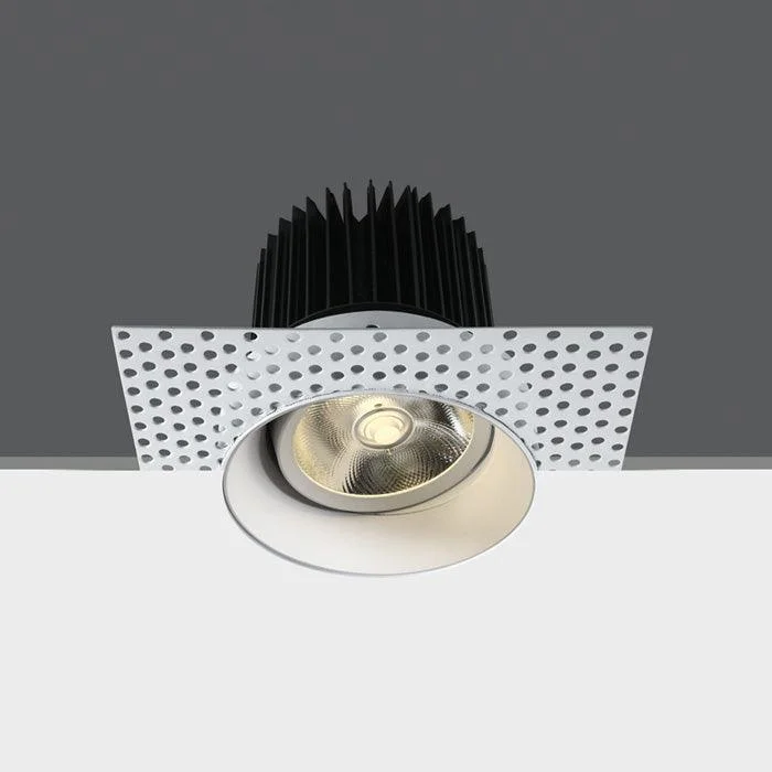 Track lighting with multiple heads for flexibility11130BT/W WHITE COB LED 30W CW 700mA 38deg TRIMLESS ADJUSTABLE