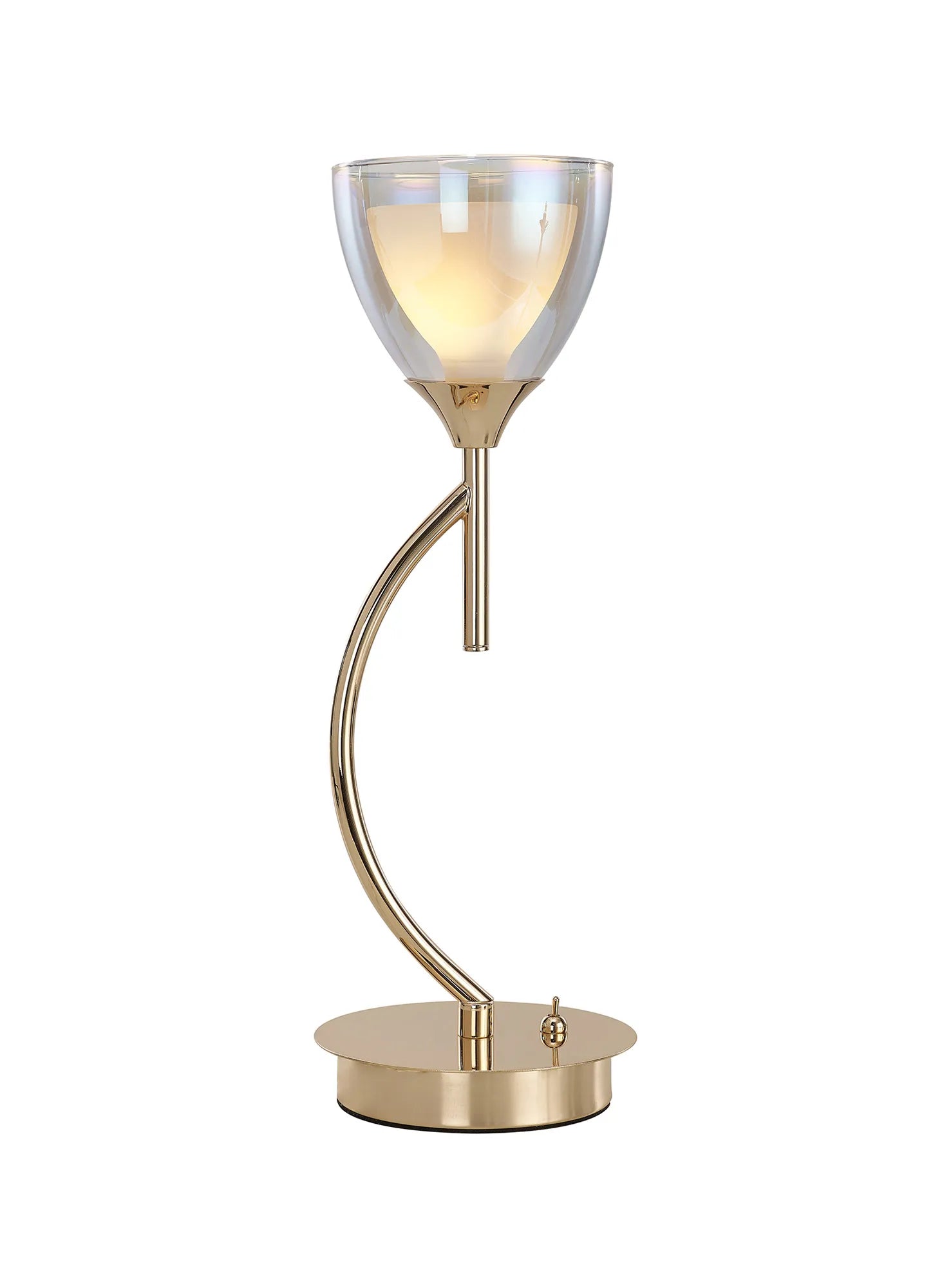 Track lighting for enhancing the architectureCassis 1Lt Vertical Table Lamp - Gold/Chrome/Black