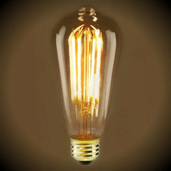 Energy saving LED Edison light bulbsLED Filament Edison Light Bulb - ST19 Vintage - 4 Watt - Amber - 2200K