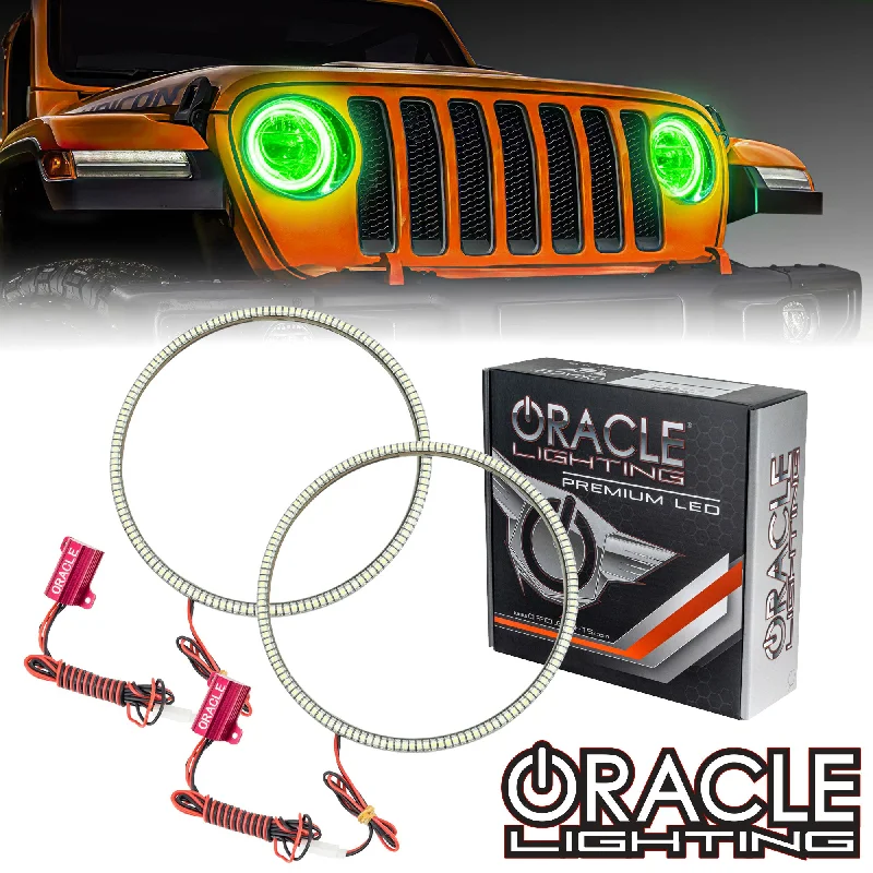 Commercial - grade track lighting for storesORACLE Lighting 2020-2024 Jeep Gladiator JT LED Headlight Surface Mount Halo Kit