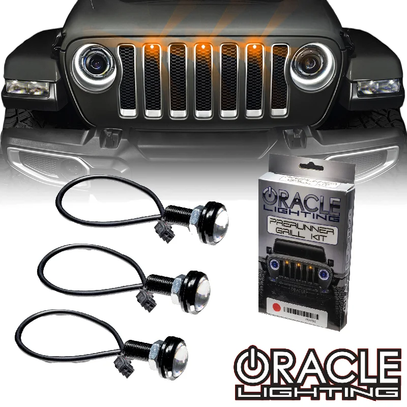 Modern track lighting with LED bulbsORACLE Lighting Pre-Runner Style LED Grill Light Kit for Jeep Wrangler JL