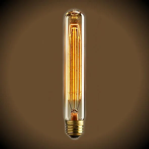 Edison light bulbs for chandeliersTubular Vintage Light Bulb - 60 Watt - 7.4 in Length - Clear