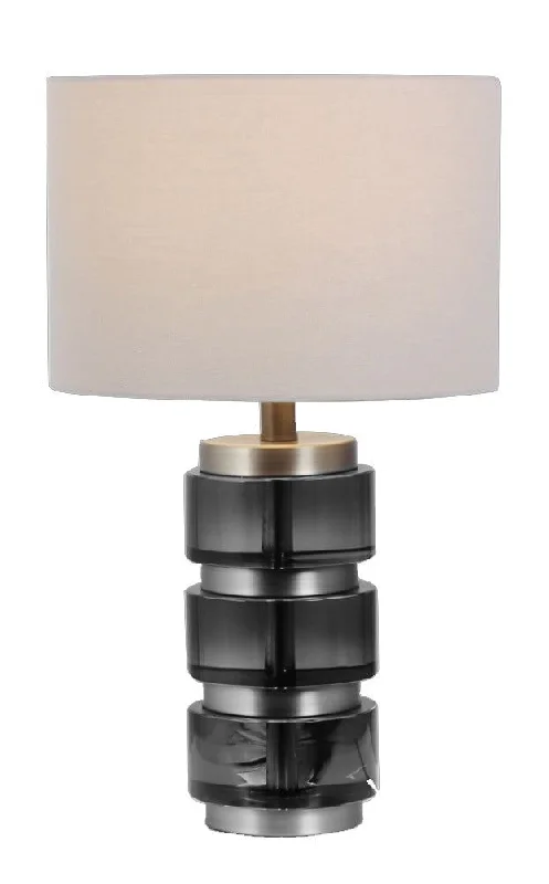 Track lighting with integrated LED driversRolex Smoked Crystal Table Lamp with shade - Satin Chrome Finish  IP20