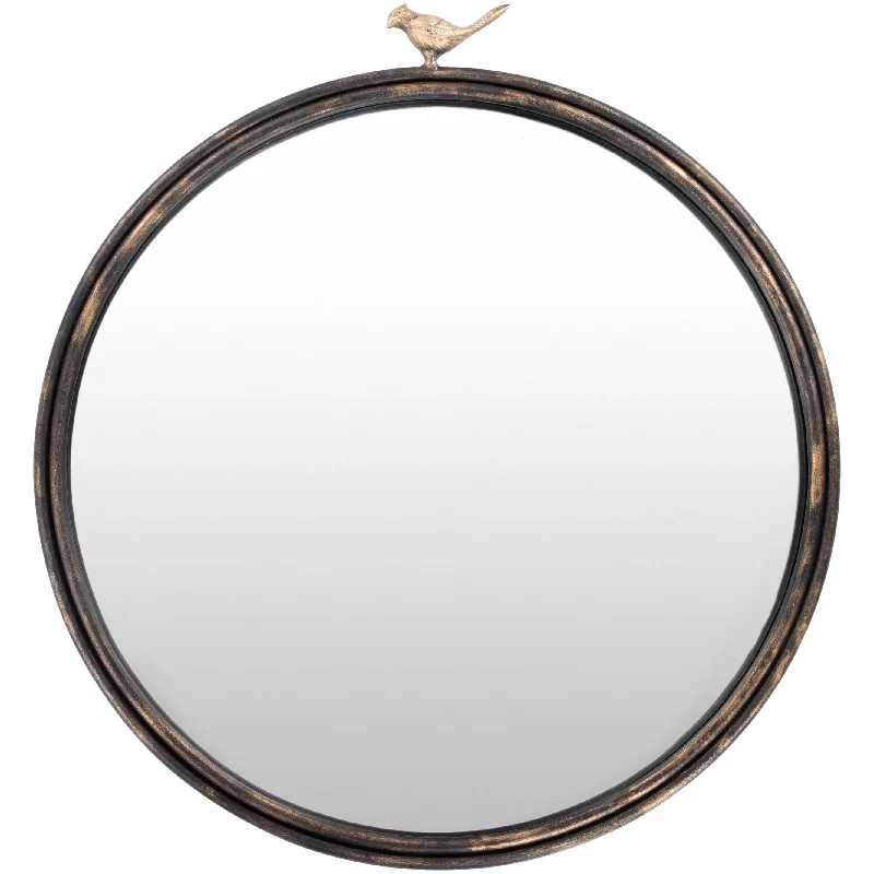 Contemporary track lighting in black finishBirdsong Accent Mirror