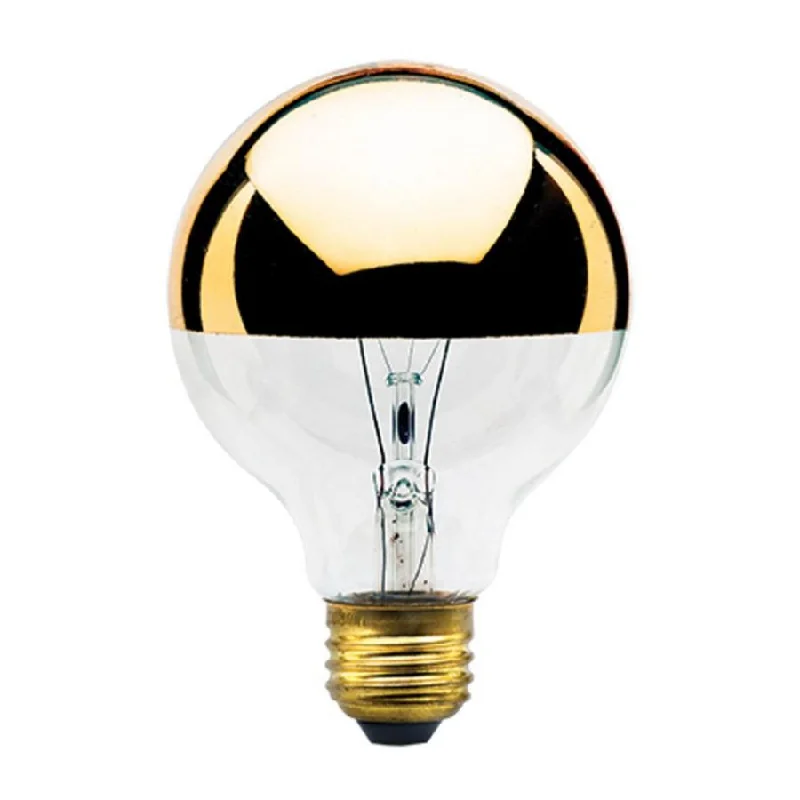 High lumen Edison light bulbsHalf Gold 40 Watt Globe G25 Light Bulb