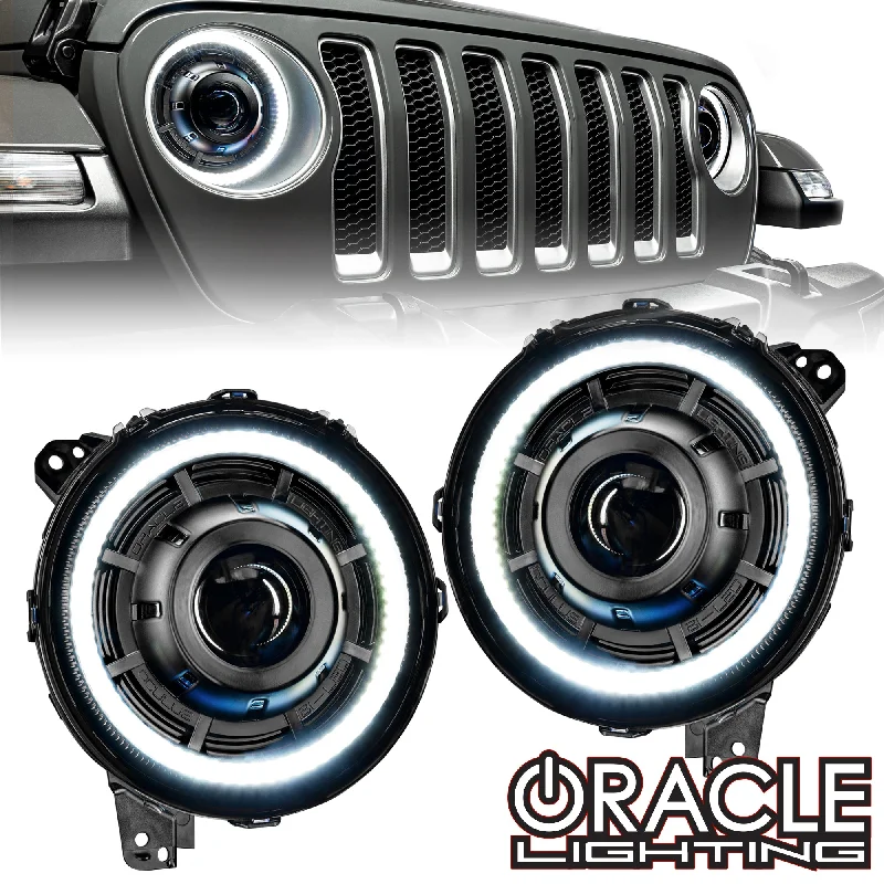 Track lighting with a decorative track designORACLE Lighting Oculus™ Bi-LED Projector Headlights for Jeep Wrangler JL/ Gladiator JT