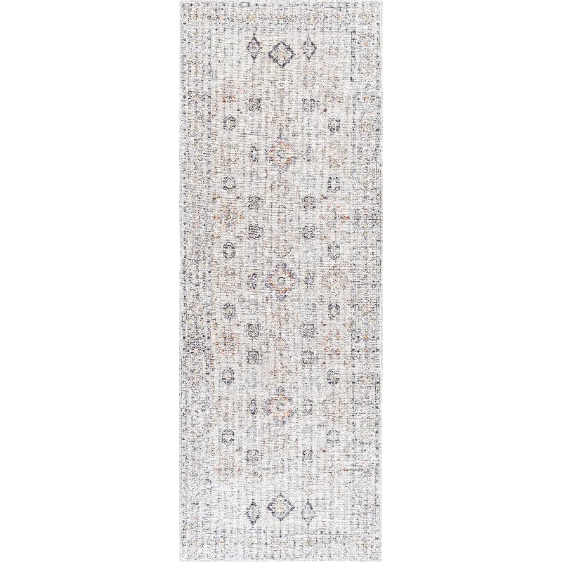 Track lighting with a decorative track designAlanya Machine Woven Rug