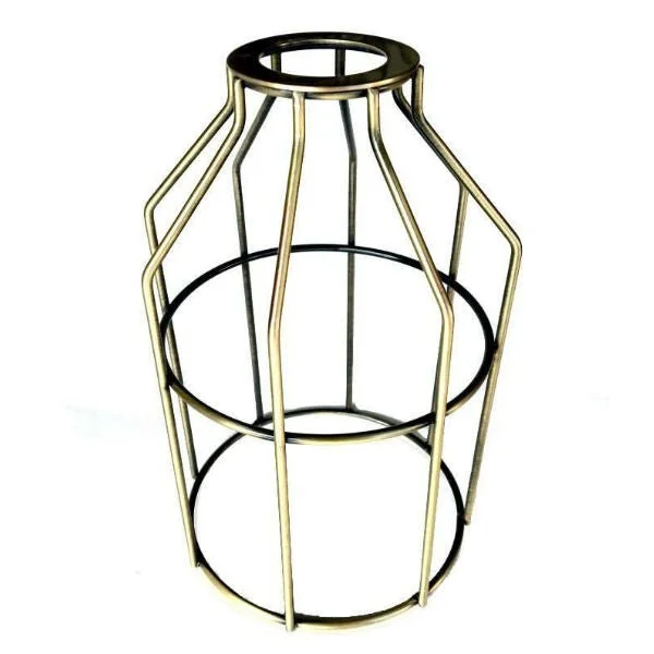 Daylight white Edison light bulbsAntique Brass Light Bulb Cage - Guard for UNO Sockets