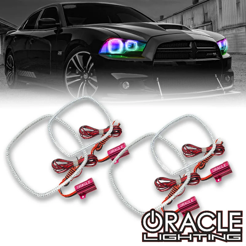 Outdoor - rated track lighting for patios2011-2014 Dodge Charger ORACLE Dynamic ColorSHIFT Headlight Halo Kit