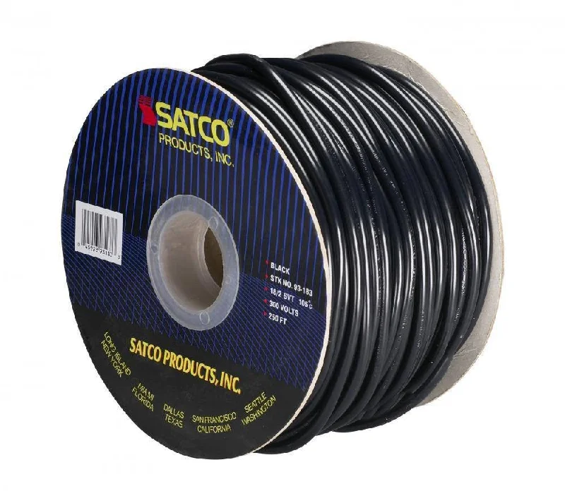 Long lifespan Edison light bulbsPendant Black Round 3 Conductor Cord- 100 FT. Spool