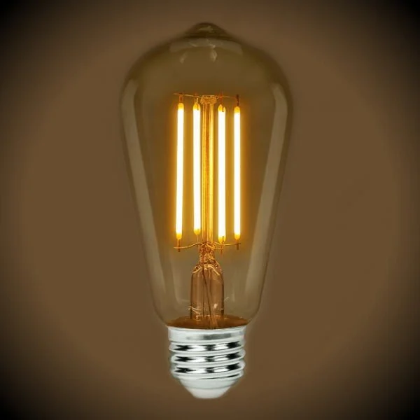 40 watt equivalent Edison light bulbsLED Filament Edison Light Bulb - ST19 Vintage - 5 Watt - Clear - 2700K