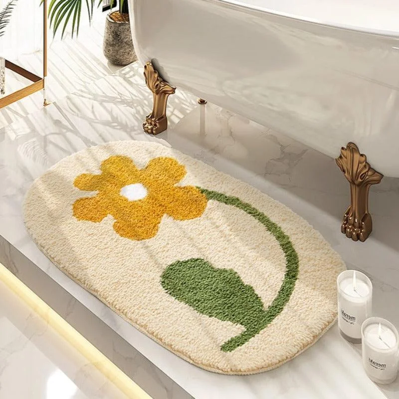 Waterproof Edison light bulbs for patiosMarigold Flower Bath Mat