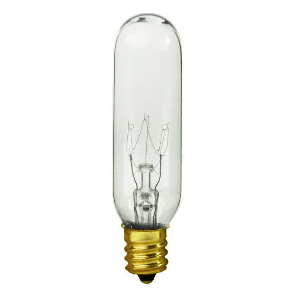 60 watt Edison style light bulbsTubular T6 Candelabra 25 Watt - Clear