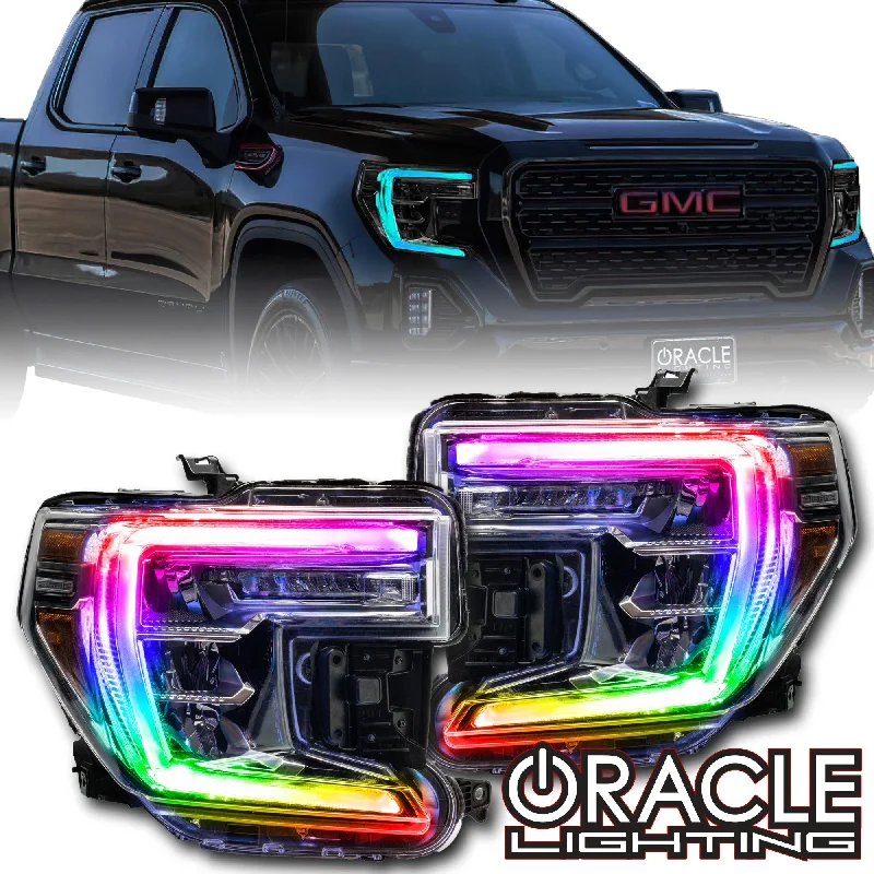 Track lighting with integrated LED driversORACLE Lighting 2019-2022 GMC Sierra 1500 ColorSHIFT RGB+W Headlight DRL Upgrade Kit