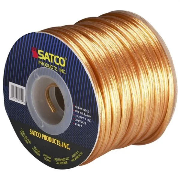 40 watt equivalent Edison light bulbsClear Gold Lamp Wire SPT-1 -18/2 105 degrees - 250 ft. spool