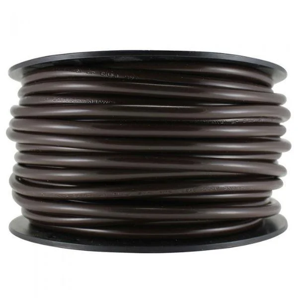 Edison light bulbs with decorative filamentsPendant Brown Round 3 Conductor Cord- 100 FT. Spool