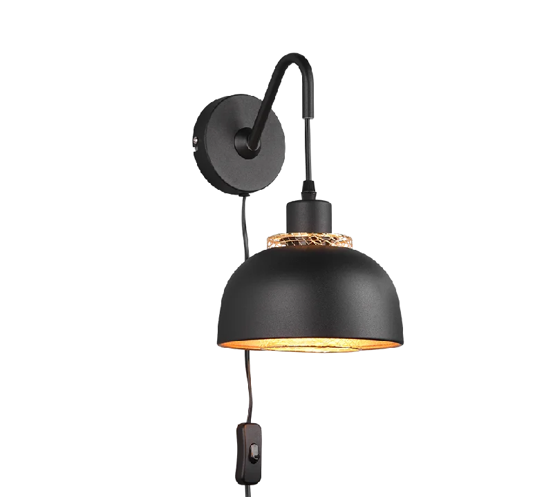 Rustic track lighting for farmhouse decorPunch 1Lt Reading Light - Matt Black