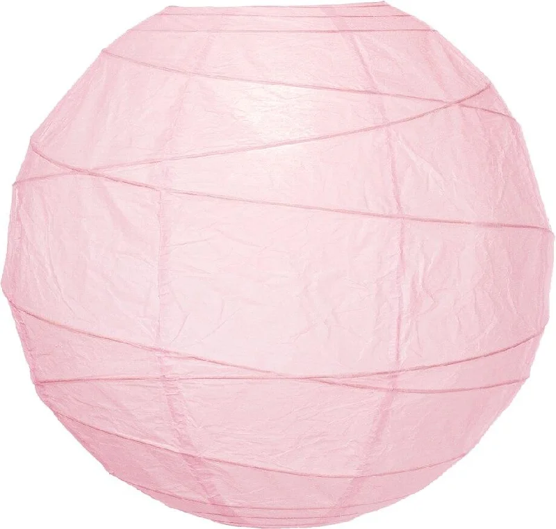 Oval shaped Edison light bulbsBULK PACK (12) 20" Rose Quartz Pink Round Paper Lantern, Crisscross Ribbing, Chinese Hanging Wedding & Party Decoration