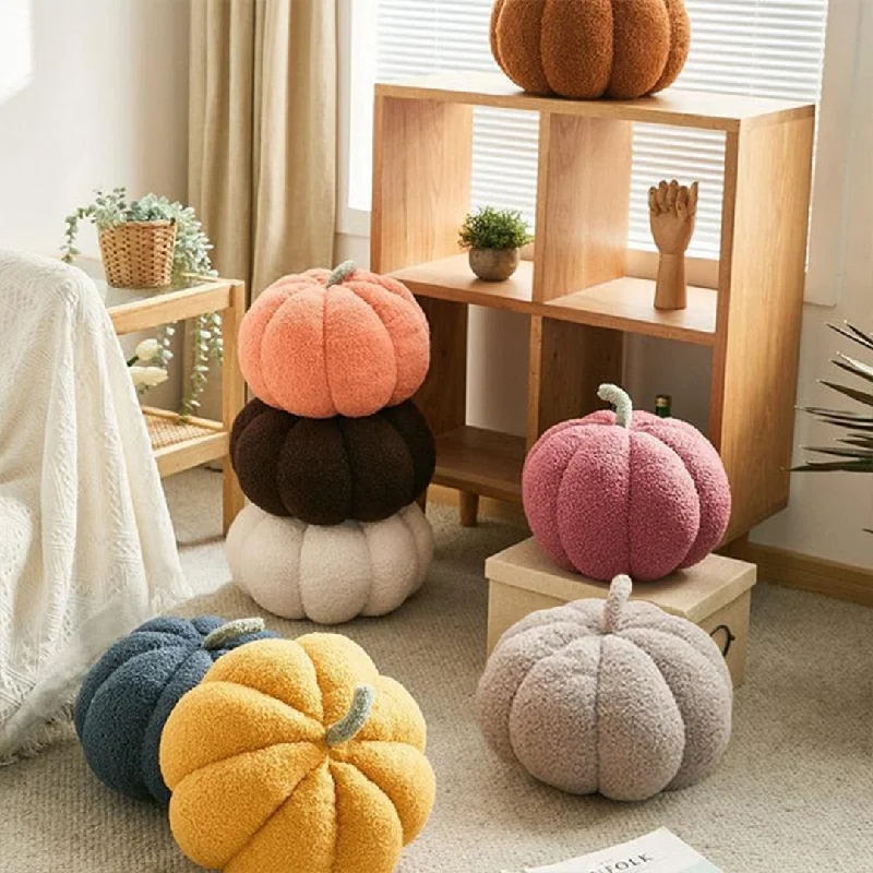 Oval shaped Edison light bulbsPumpkin Fever Stuffed Decorative Pillow