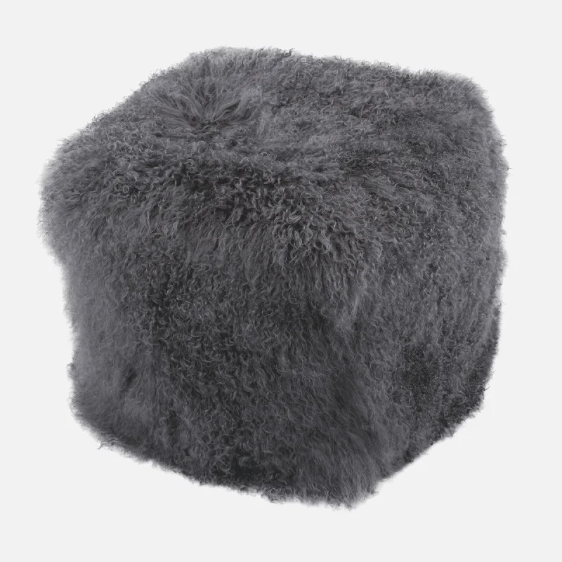 CSA certified Edison light bulbsCurly Lamb Fur Square Pouf