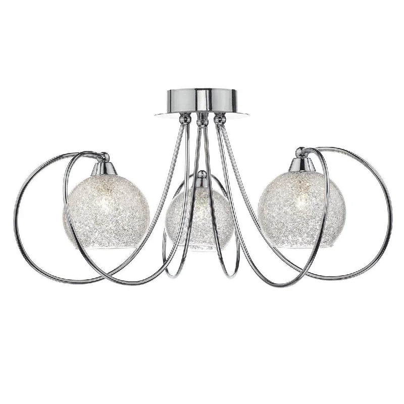 Track lighting for adding a touch of eleganceRafferty 3 Light Semi Flush Polished Chrome