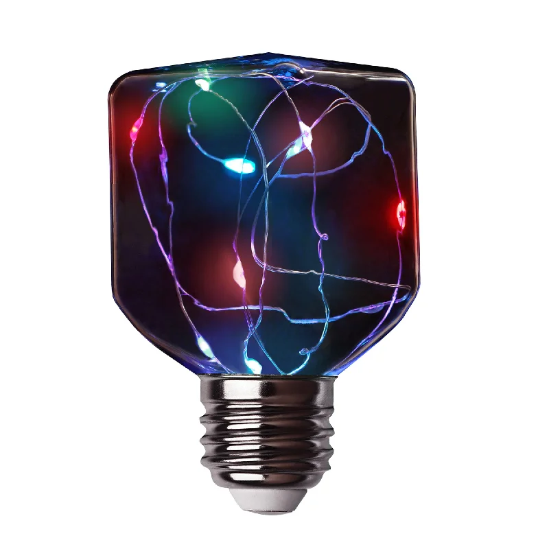 Large size Edison light bulbs for statement piecesRed Green and Blue Square LED Fairy Light