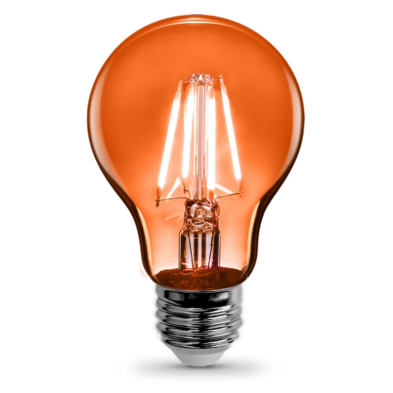 Antique Edison light bulbs with carbon filaments4.5W A19 Orange Filament LED Filament Light Bulb