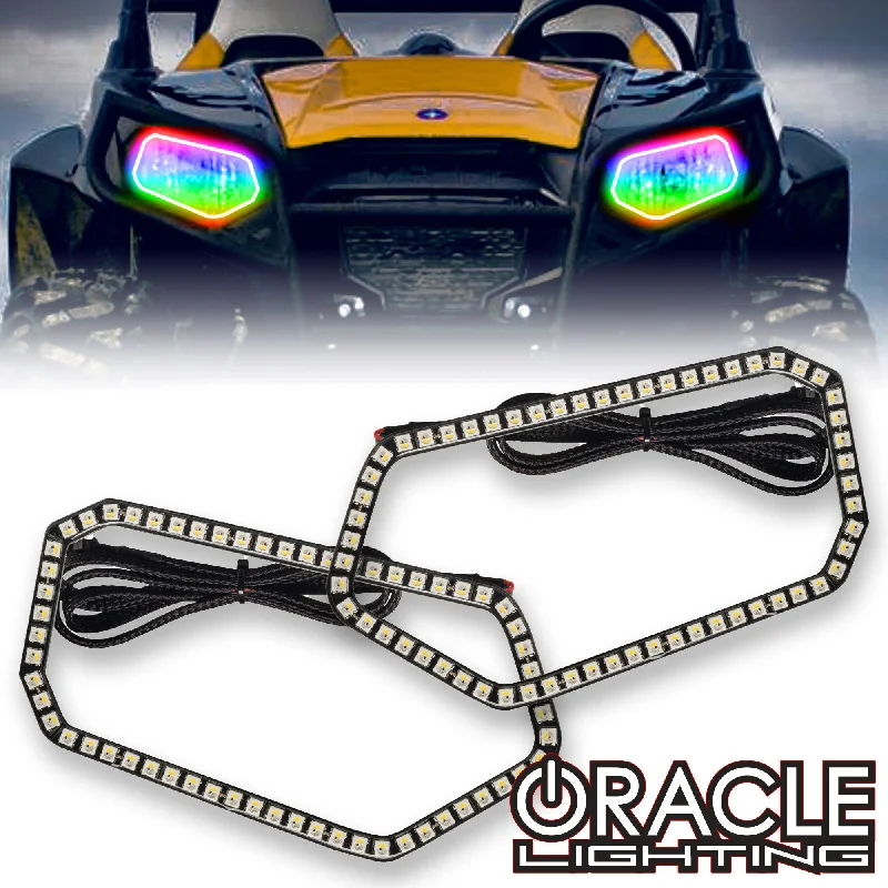 Track lighting for adding a touch of eleganceORACLE Lighting 2008-2019 Polaris RZR 570/800/900 Dynamic ColorSHIFT RGB+W Headlight Halo Kit