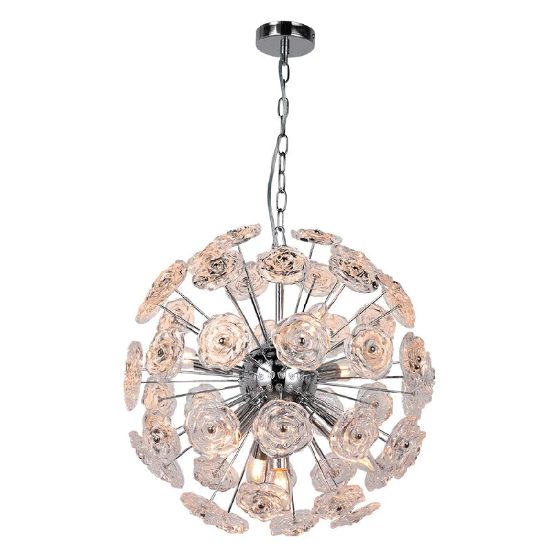 Track lighting for retail window displaysSperical Chandelier With Faceted Crystal Glass E14 Polished Chrome/Satin Brass