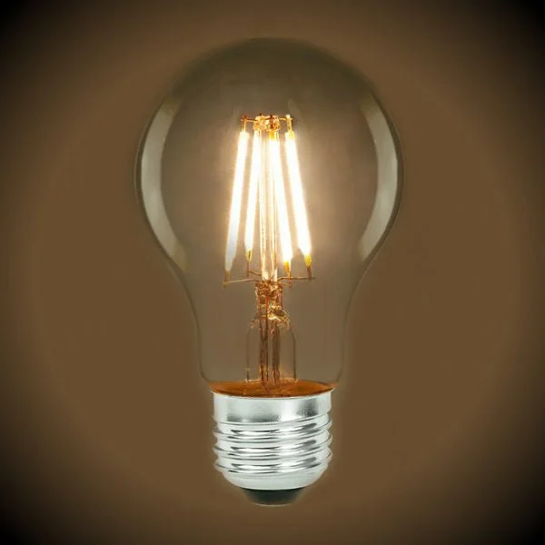 UL listed Edison light bulbsLED Filament Light Bulb - A19 Vintage - 7 Watt - Clear - 2700K - 800 Lumens