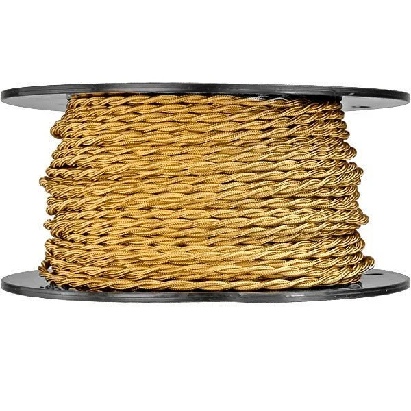 High lumen Edison light bulbsBronze Twisted cloth wire- 20 AWG - 250 ft. Spool