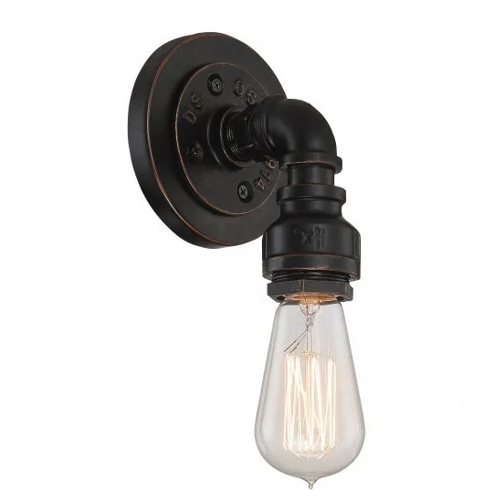 Large size Edison light bulbs for statement piecesIndustrial Bronze Finish 1 Edison Lights Vanity Fixture