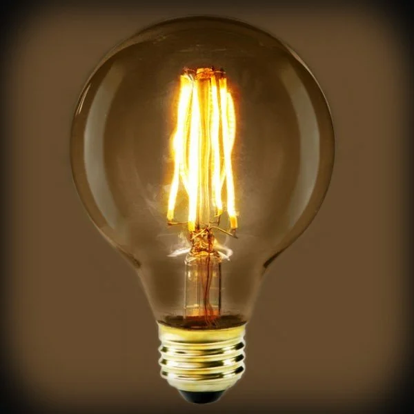 Dimmable Edison light bulbs for home decorLED Filament Edison Light Bulb - G25 Globe - 7 Watt - Amber - 2200K