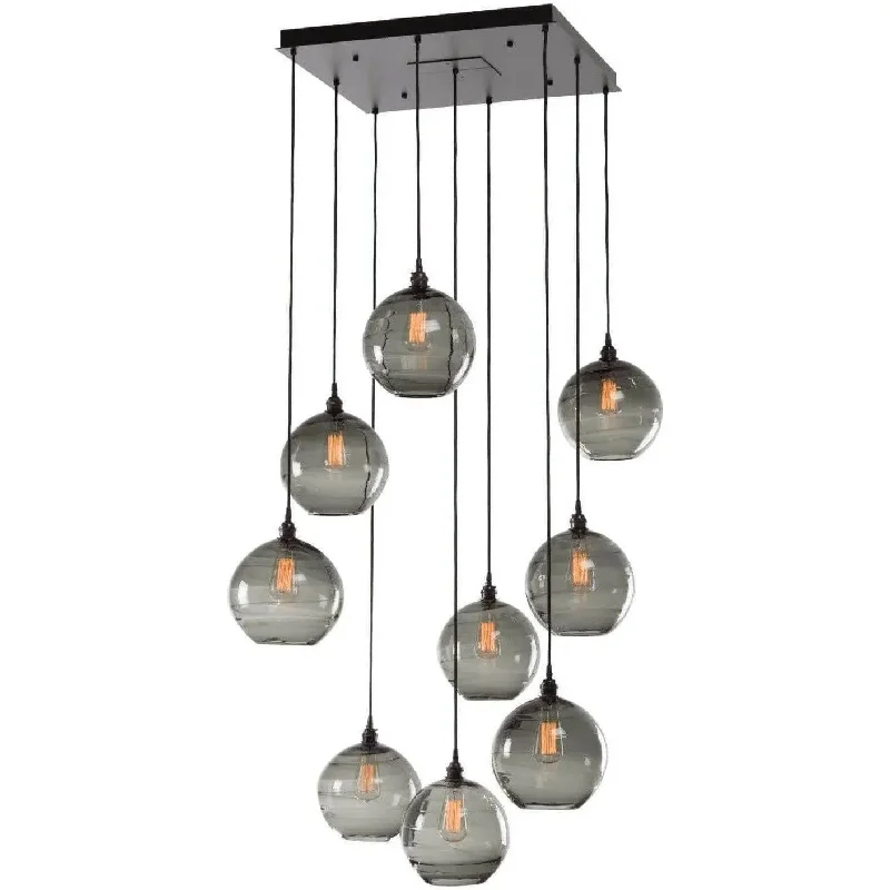 Track lighting for creating a moody atmosphereTerra Square Multi-Port, 9-Light