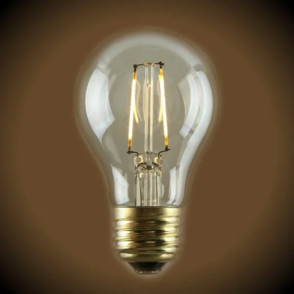 Edison globe light bulbsLED Filament Edison Bulb - A19 Vintage - 1.5 Watt - Amber - 2500K - 130 Lumens