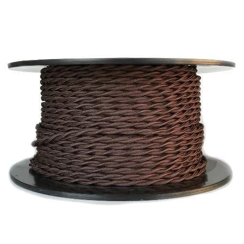 Energy saving LED Edison light bulbsBrown Twisted cloth wire - 20 AWG - 250 ft. spool