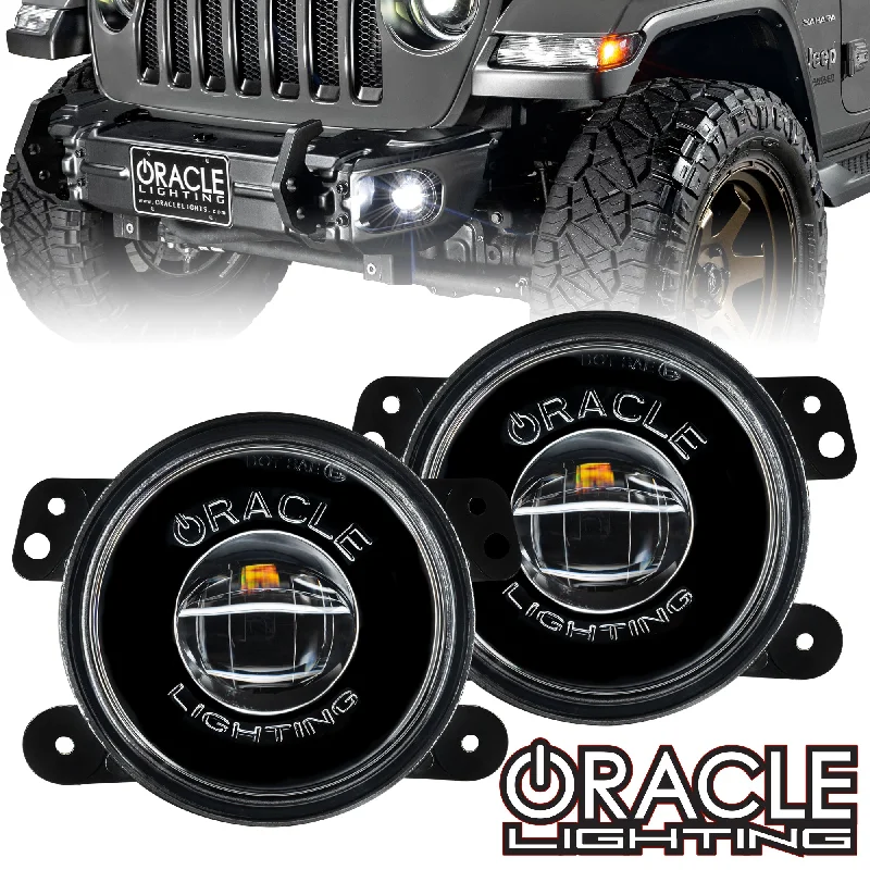 Track lighting with a brushed nickel finishORACLE Lighting Jeep Wrangler JK/JL & Gladiator JT High Performance 20W LED Fog Lights