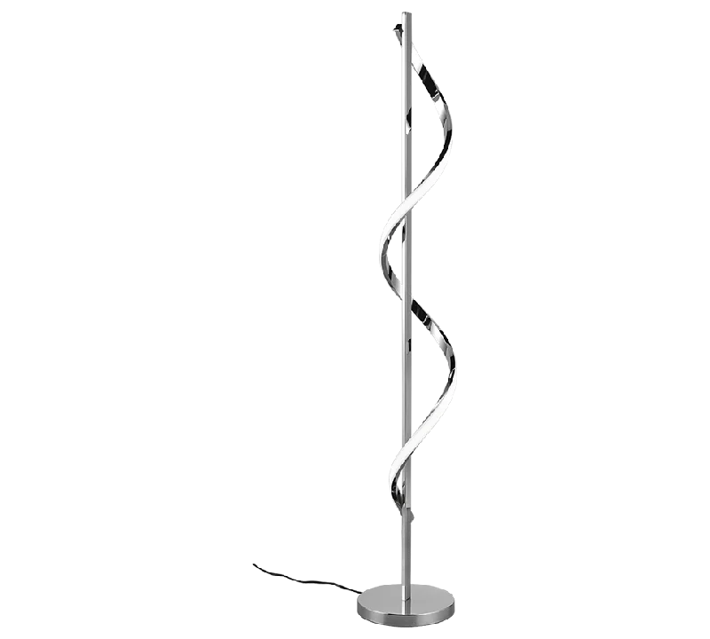 Track lighting for creating a moody atmosphereIsabel Modern LED Floor Lamp - Chrome