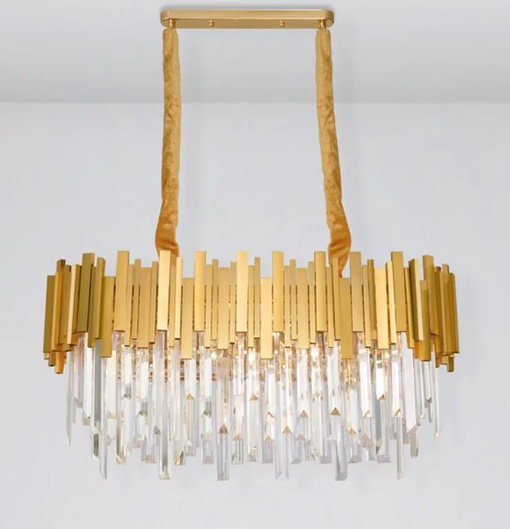 Industrial Iron Chandeliers for Loft - Inspired SpacesIndustrial Iron Chandeliers for Loft - Inspired SpacesGRA Gold Metal & Crystal Linear Contemporary Chandelier