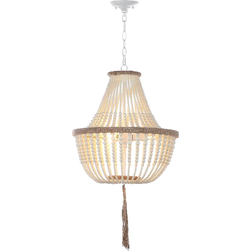 Small Chandeliers for Compact RoomsSmall Chandeliers for Compact RoomsLuciana Kristi Cream Beaded Pendant