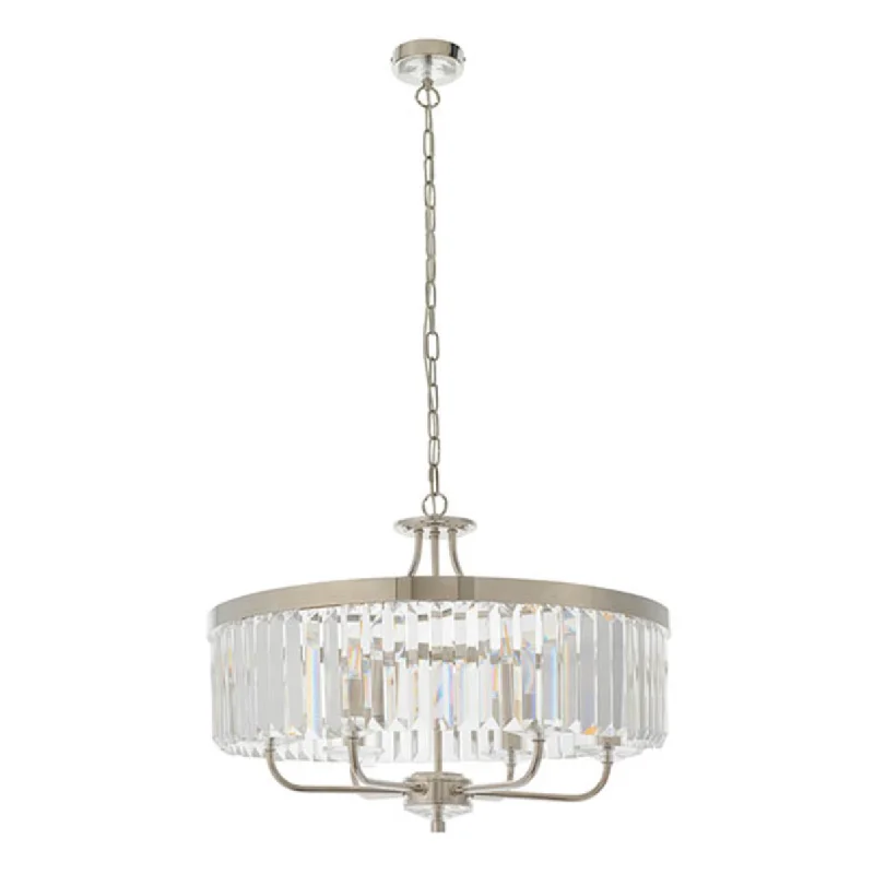 Chandeliers with Pendant Lights for a Stylish LookChandeliers with Pendant Lights for a Stylish LookRound Bright Nickel Cut Glass Chandelier - ID 12105