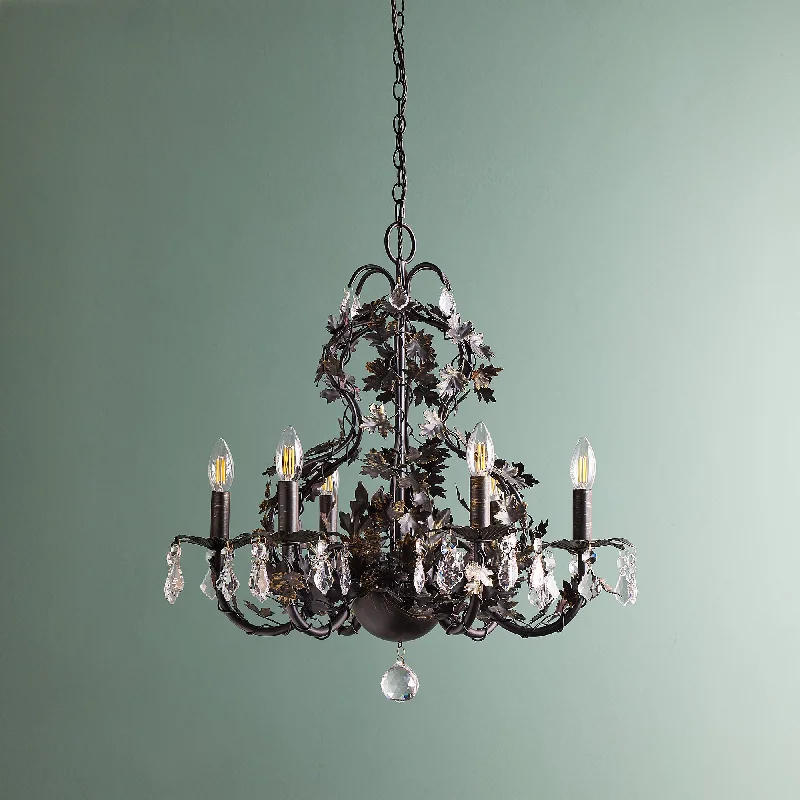 Small Chandeliers for Compact RoomsSmall Chandeliers for Compact RoomsSycamore chandelier in bronze with crystals