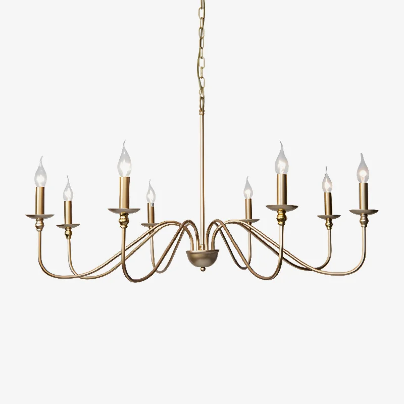 Chandeliers with Adjustable Arms for Directional LightingChandeliers with Adjustable Arms for Directional LightingTimeless Gold Candle Chandelier