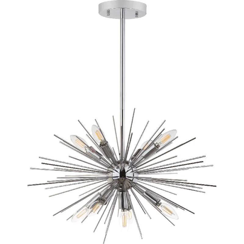 Chandeliers with Adjustable Height for Custom InstallationChandeliers with Adjustable Height for Custom InstallationWilding Pendant Silver