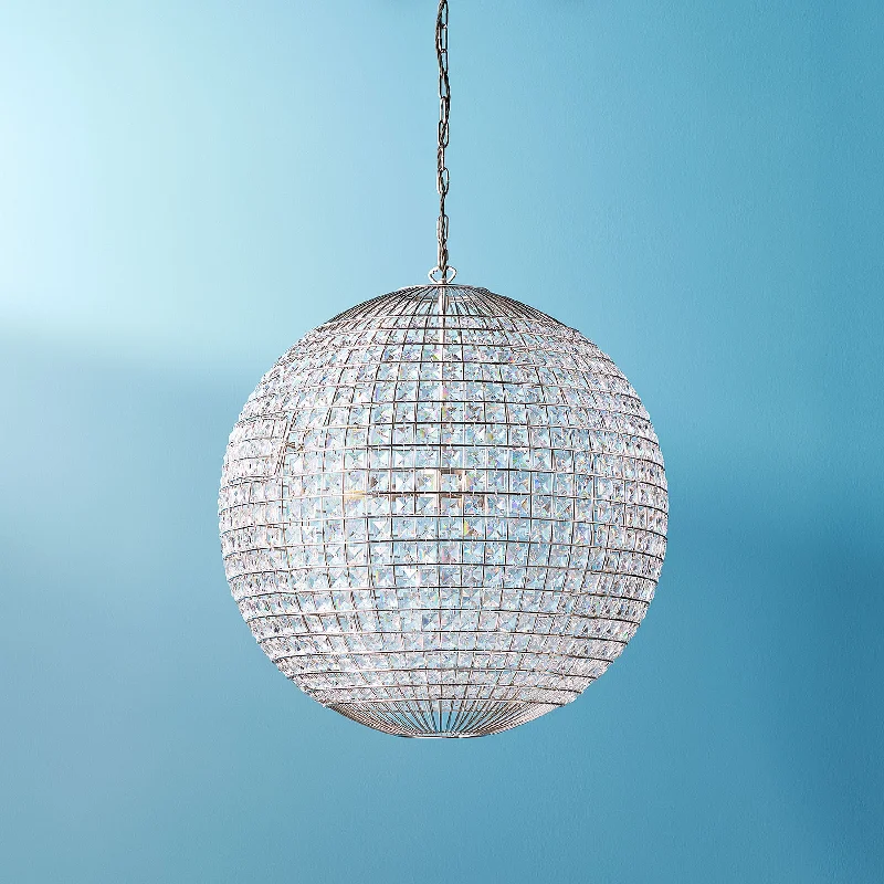 Chandeliers with Multiple Lights for Maximum IlluminationChandeliers with Multiple Lights for Maximum IlluminationXenon ball chandelier in nickel and glass