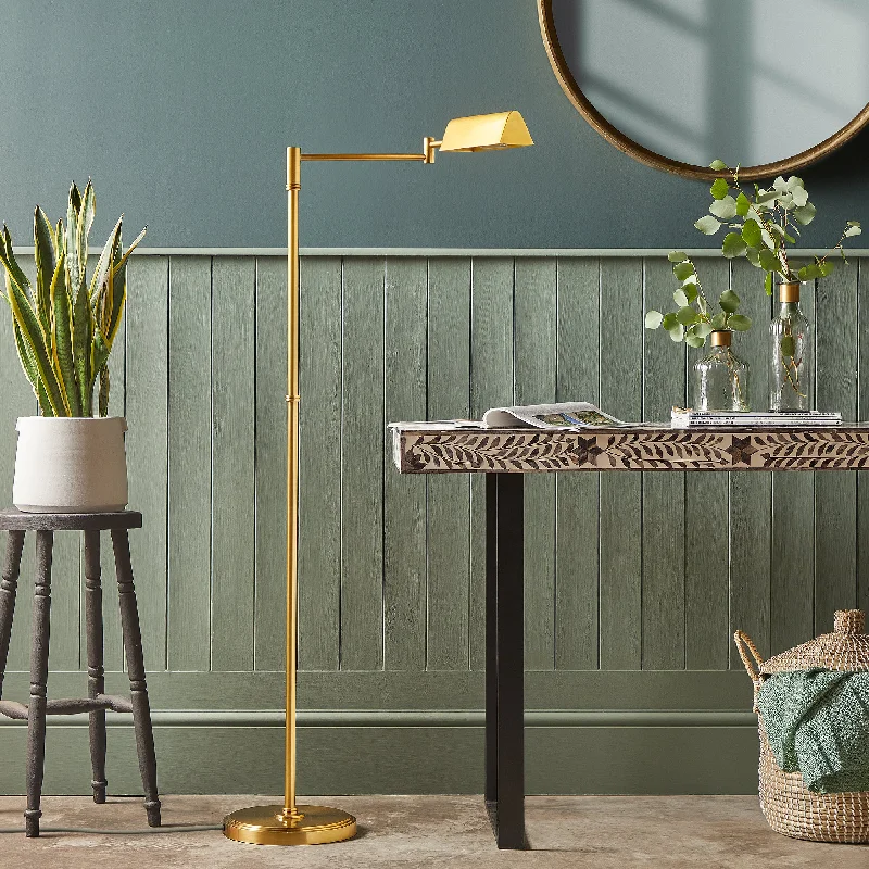 Smart Floor Lamp with Voice Control and Bluetooth ConnectivitySmart Floor Lamp with Voice Control and Bluetooth ConnectivityAesop floor lamp in antiqued brass